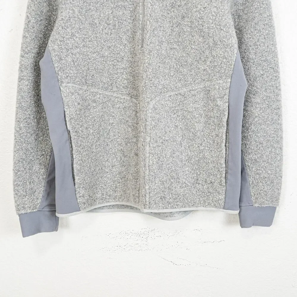 Lululemon Tundra Trek 1/2 Zip Pullover jacket Sherpa Fleece gray Large